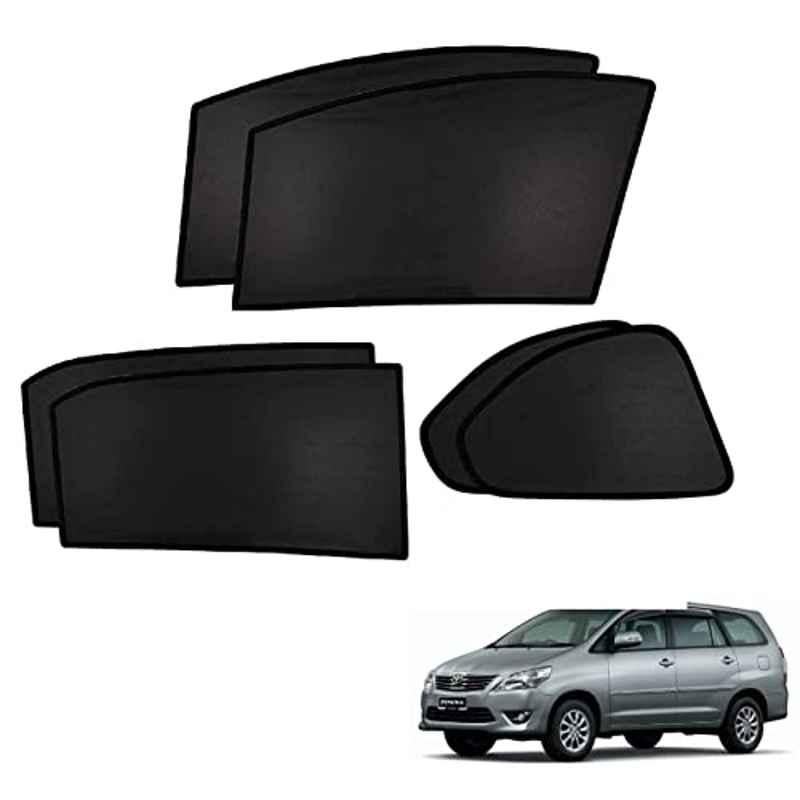 Kozdiko 6 Pcs Custom Fit Non Magnetic Curtains Mesh Car Sun Shade Set for Toyota Innova