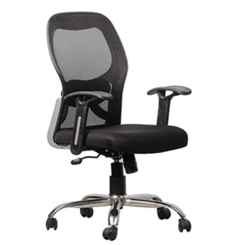 Klass Ergonomic Matrix 24x19x41 inch 120kg Medium Back Breathable Mesh Black Office Chair, KL MC 011-picture-23