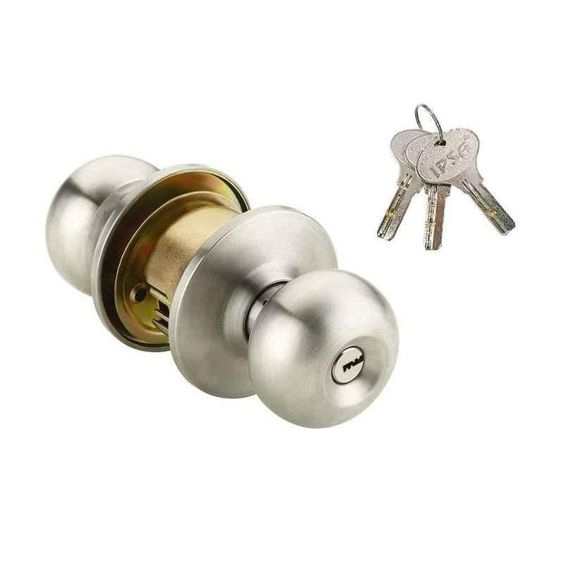 IPSA 30-50mm Stainless Steel Cylindrical Lockset Tubular Door Knob with Computer Key, 4222