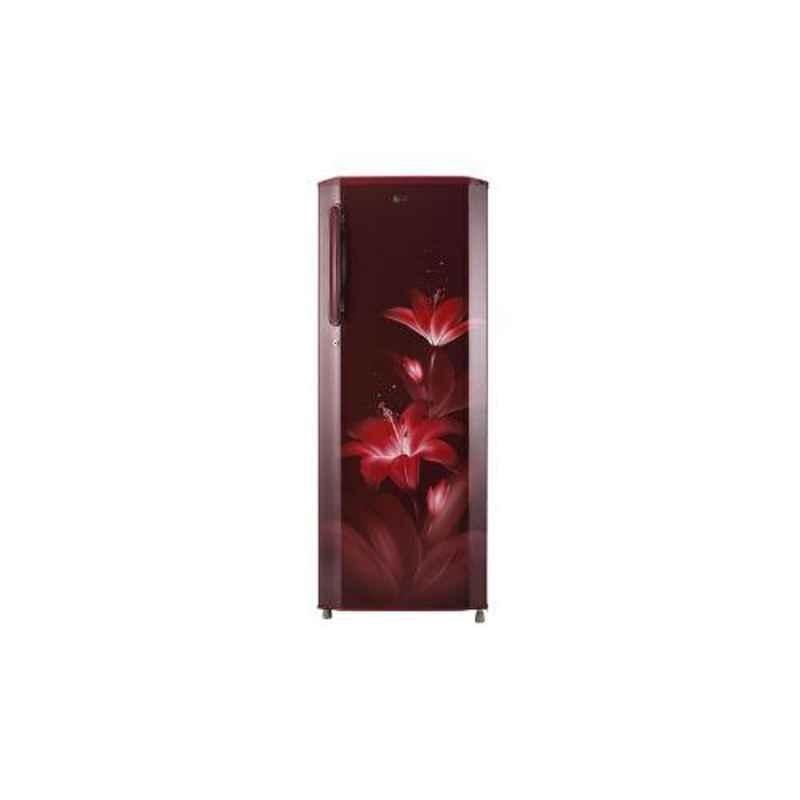 LG 270L 4 Star Ruby Glow Smart Inverter Refrigerator, GL-B281BRGX