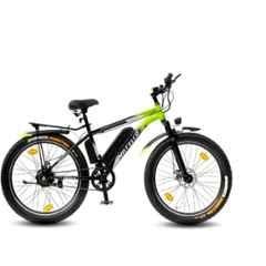Matelco ULTRA EA 7.8Ah 26 inch Green & Black Single Speed Electric Cycle with Li-ion Battery, Speed: 28 km/hr