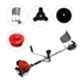 Yiking BC52B 52cc 2 Stroke Side Pack Brush Cutter with Tap & Go, 80T Wheat Blade, 3T Blade & Paddy Guard