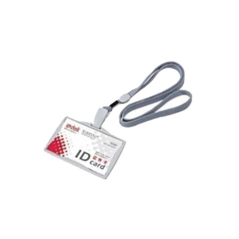 Deli Grey PVC ID Pass with Lanyard