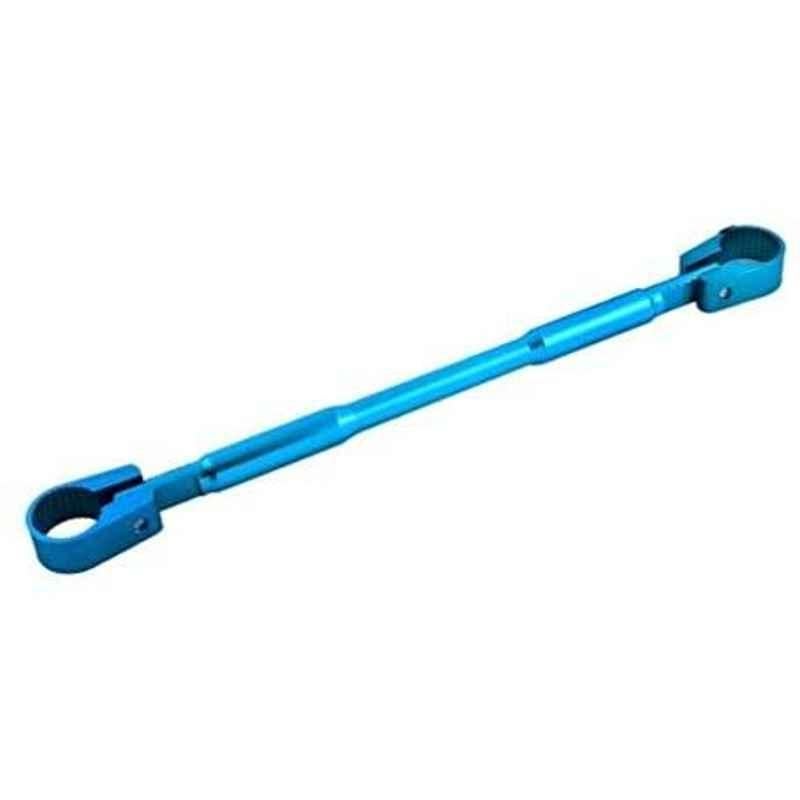 AOW Handlebar Cross Bar Steering Wheel Strength Lever Bar (Blue) for Bajaj XCD 135