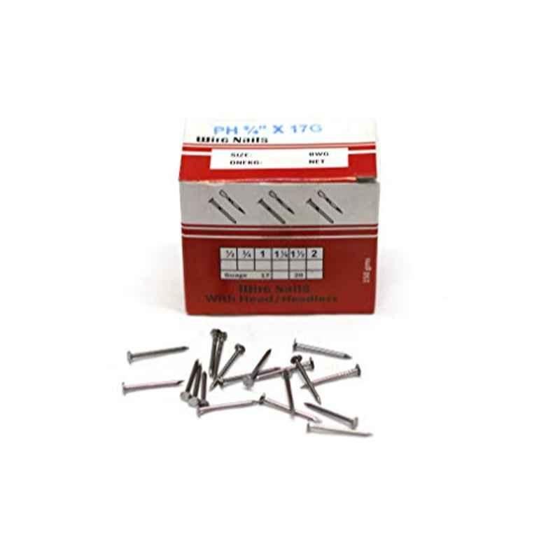 1 inch 17 Gauge Wire Nails with Head Headless