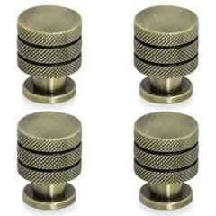 Plantex Knobs for Drawer/Cabinet Knobs/Handle for Drawer/Pull-Push Knobs for Home & Office Drawers (Pack of 4) Antique Brass