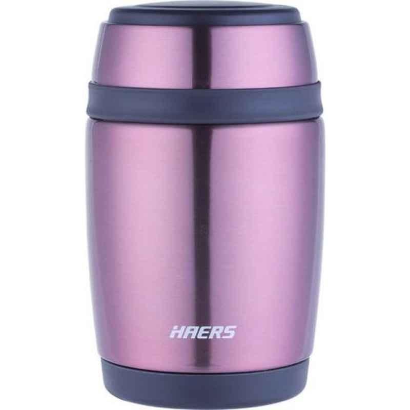 Haers 480ml Stainless Steel Rose Gold Thermal Food Jar, HTH-480-RGL