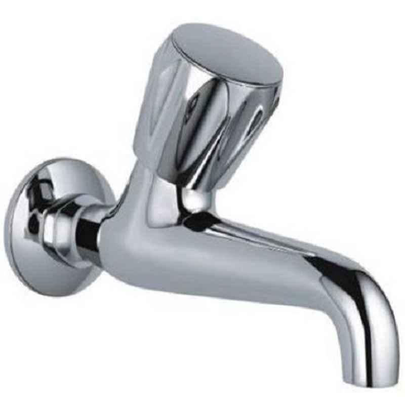 Jaquar Continental Chrome Plated Long Body Bathroom Faucet with Wall Flange, CON-107KN