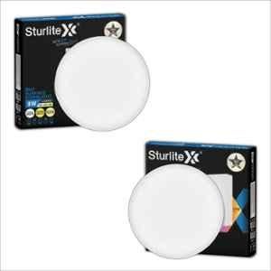 Sturlite Lexxo 8W 640lm Warm, Neutral & Cool White 3 in 1 Round LED Surface Light (Pack of 2)