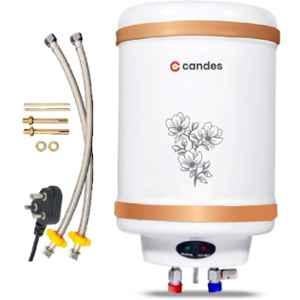 Candes Perfecto 10 Litre 2000W Metal White & Copper Bronze Storage Water Geyser