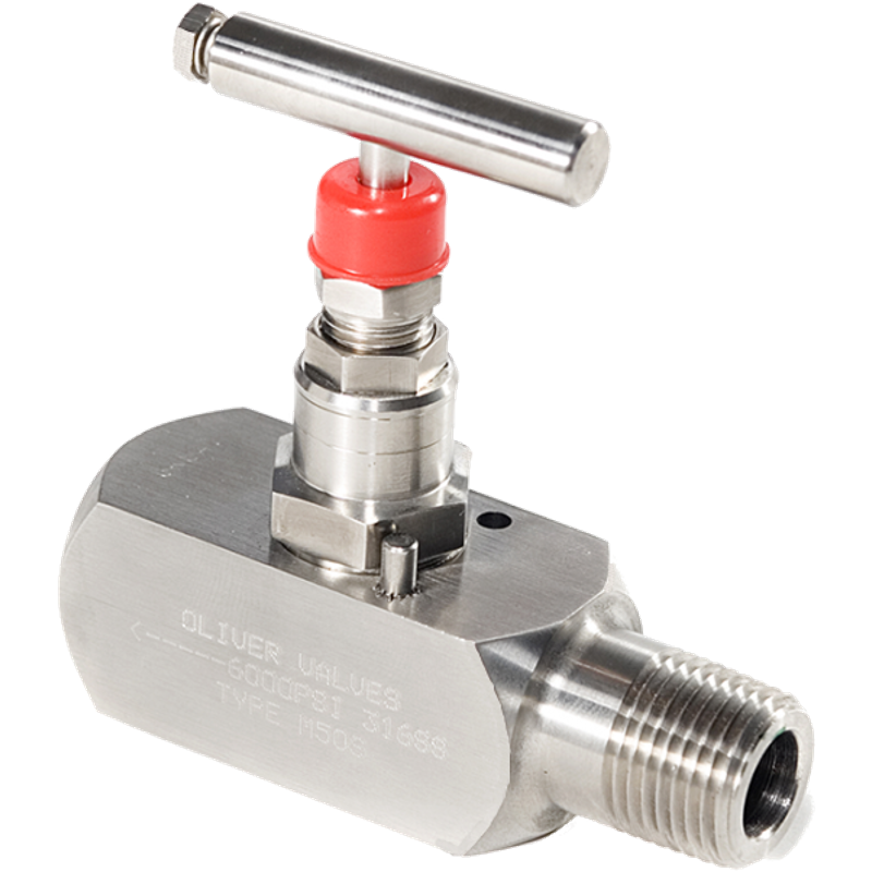 Oliver 1/2 inch Stainless Steel Male to Female NPT High Pressure Needle Valve, M50SHPNA