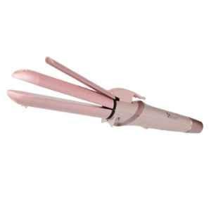 Syska 220-240V Pink Salon Finish 2 in 1 Hair Straightener & Curler Multi-Styling Kit, HS2000K