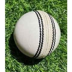 HHS Sports 2 Pcs Standard White Premium Cricket Leather Ball Set