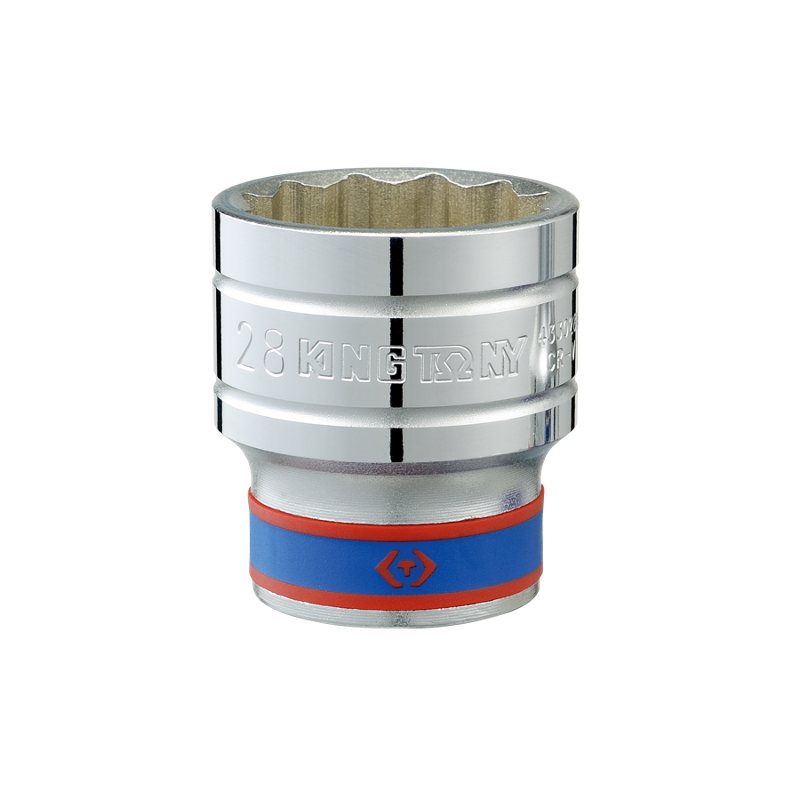 King Tony 1/2 inch 10mm Bi-Hexagon Standard Socket, 433010MR