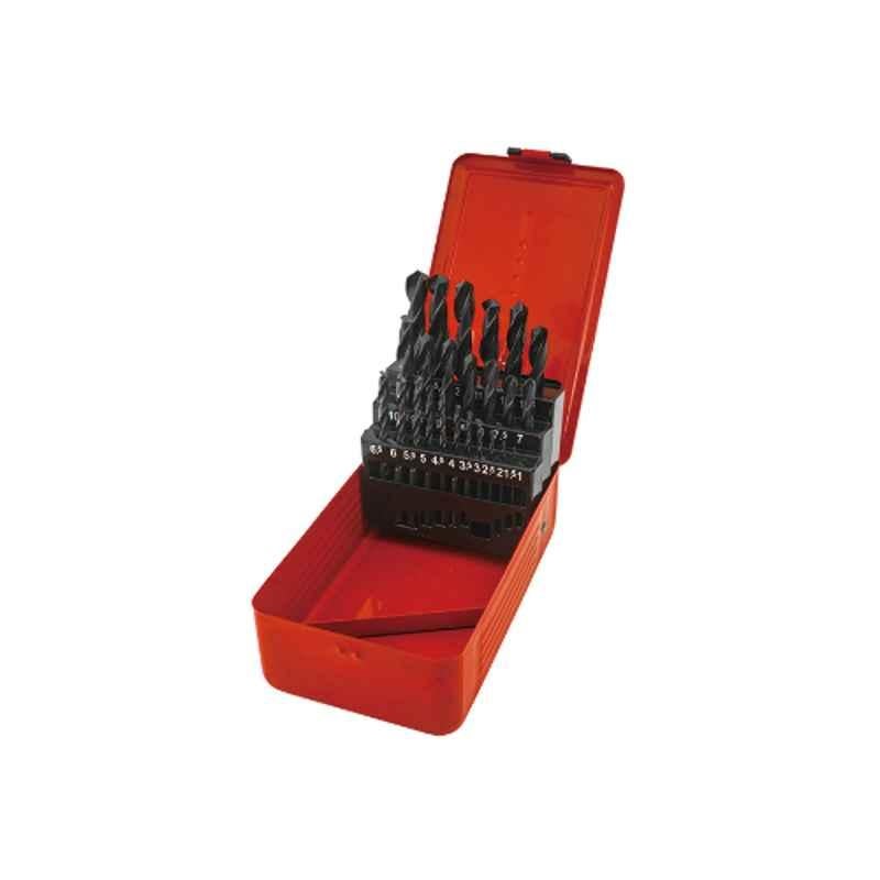 25PC.DRILL SET WITH METAL BOX 1.0MM~13.0MM(0.5MM STEP)
