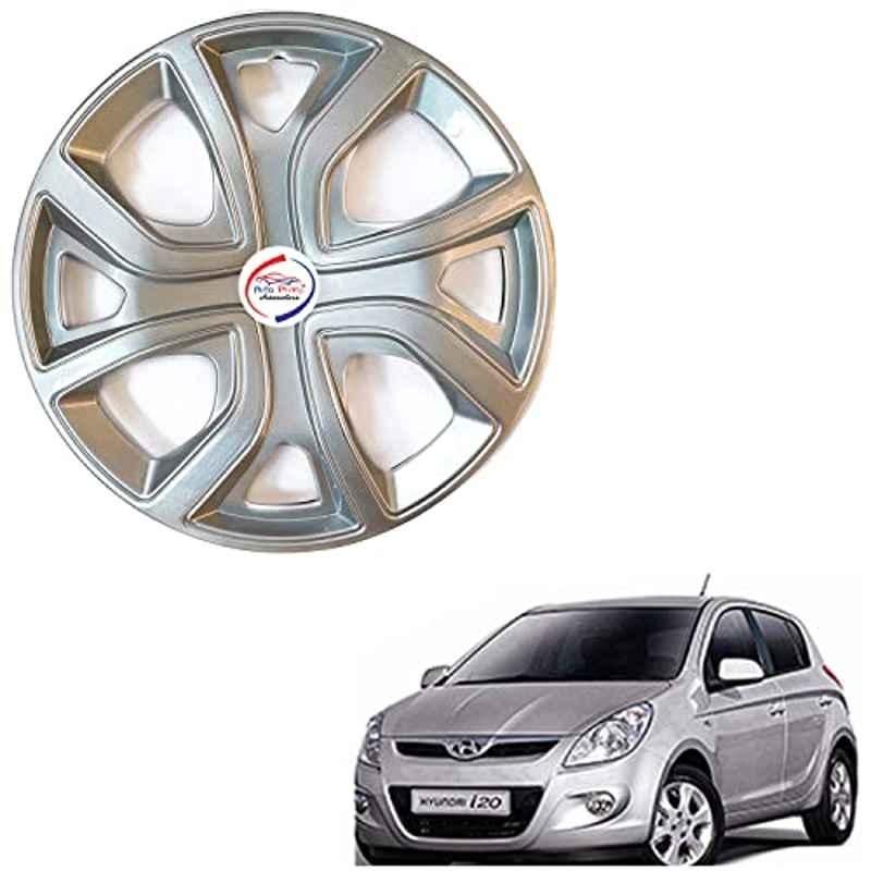 Auto Pearl 4 Pcs 14 inch ABS Press Type Hubcap Wheel Cover Set with Retention Ring for Hyundai I20 Type 1