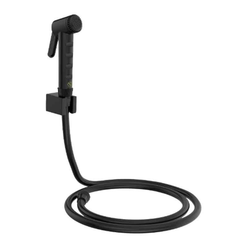 RN Black.4 Health Faucet Set with Hose Pipe & Wall Holder for Toilet Cleaning
