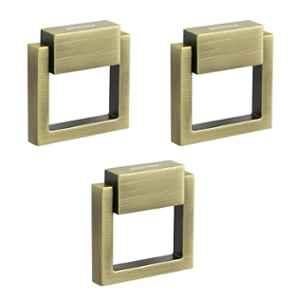 Plantex 2 inch Zinc Brass Antique Drawer Kadi for Home & Office, SH-358 (Pack of 3)