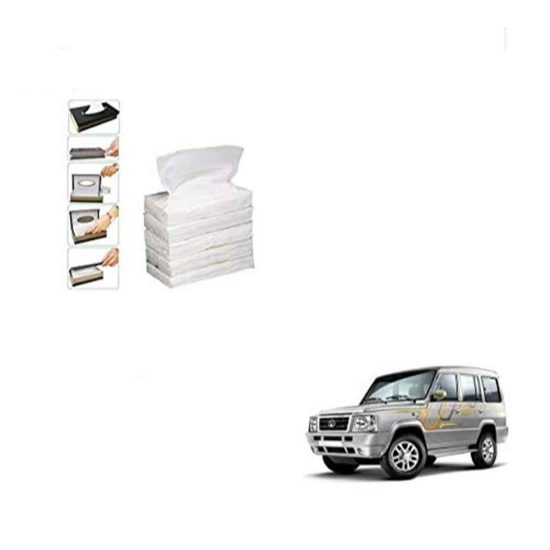 Kozdiko 100 Pulls Dispenser Box Refiller Tissue Paper with 200 Sheets for Tata Sumo (Pack of 5)