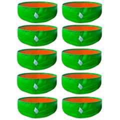 Singhal 15x9 inch 260 GSM HDPE UV Protected Plants Grow Bag for Terrace & Vegetable Gardening, GB-15x9-P10 (Pack of 10)