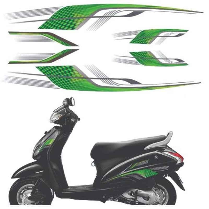 Buy Just Rider 14x13cm Ac6 Graphic Scooter Side Sticker for Honda Activa  (Pack of 3) Online At Best Price On Moglix