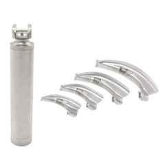 Forgesy Stainless Steel Adult Macintosh Type LED Laryngoscope with 4 Pcs Blade