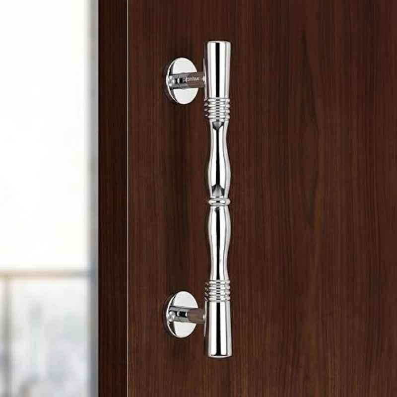 Plantex 8 inch Stainless Steel Chrome Pooja Room Door Pull Handle, S-143
