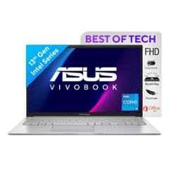 Asus Vivobook 15 Cool Silver Laptop with 13th Gen Intel Core i5 1335U/16GB/512GB SSD/Window 11 Home & 15.6 inch Display, X1504VA-NJ540WS