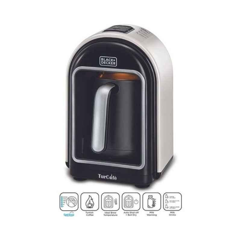 Black & Decker 735W Plastic White & Black Turkish Coffee Maker, BD-TCM730-B5