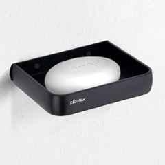 Plantex Self Adhesive Aluminium Soap Holder for Bathroom/Soap Case/Soap Stand/Bathroom Accessories 1504, Black