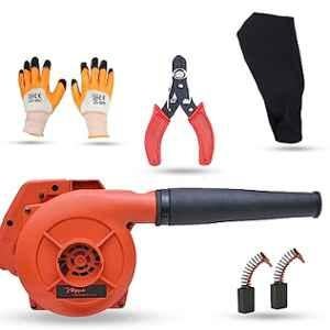 Hillgrove 800W Plastic Red Electric Air Blower with Carbon Brushes, Gloves & Wire Cutter, HGCM1135