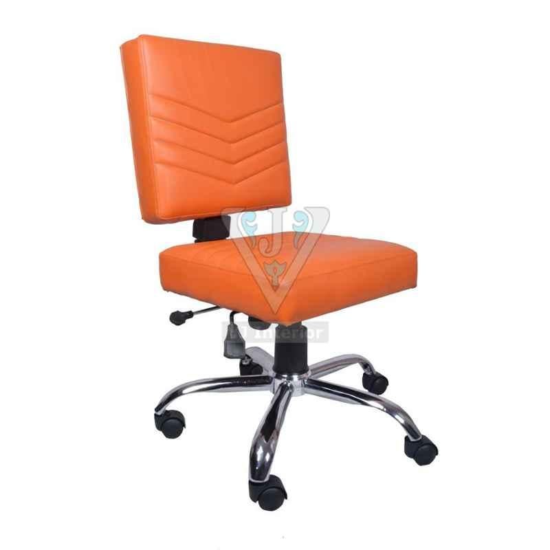 VJ Interior 20 inch 18 kg Naranja Mid Back Study And Task Chair Without Armrest, VJ-0172