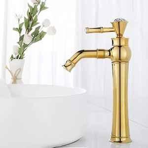 ZAP Brass Golden Body Hot & Cold Sink Mixer Basin Faucet Tap