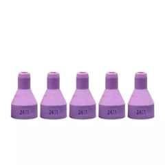 B K Jagan & Co Purple Ceramic Nozzle Cups, 321C54C6 (Pack of 5)