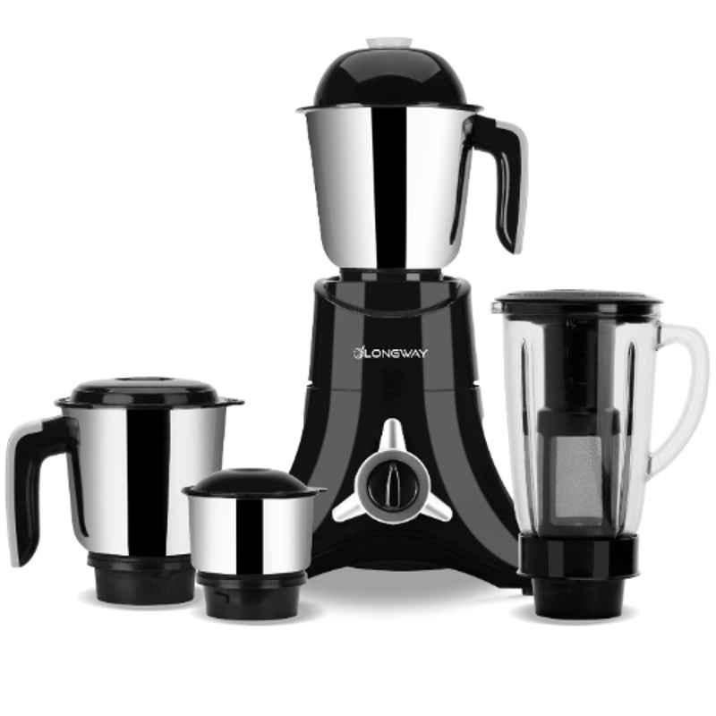 Longway Orion 900W ABS Black & Silver Mixer Grinder with 4 Jars, DSQW-78688273