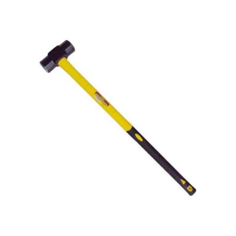 Generic Carbon Steel Black & Yellow Sledge Hammer with Fiberglass Handle