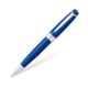 Cross Bailey Black Ink Blue Lacquer Finish Ballpoint Pen with 1 Pc Black Medium Refill Set, AT0452-12