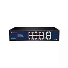 CP Plus 10 Ports with 8 PoE Ports + 2 Gigabit Uplink Ports Network PoE Switch, CP-DNW-HPU8G2-96-V3
