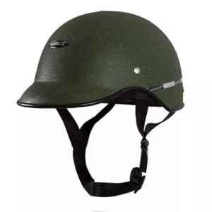 Habsolite HB-MWG2 Open Face No Isi Ceritifed Green Fabric Eabs Plastic Polybarbonate Extra Large Riding, Cycling, Trekking, Climbing, Site Visit Helmet