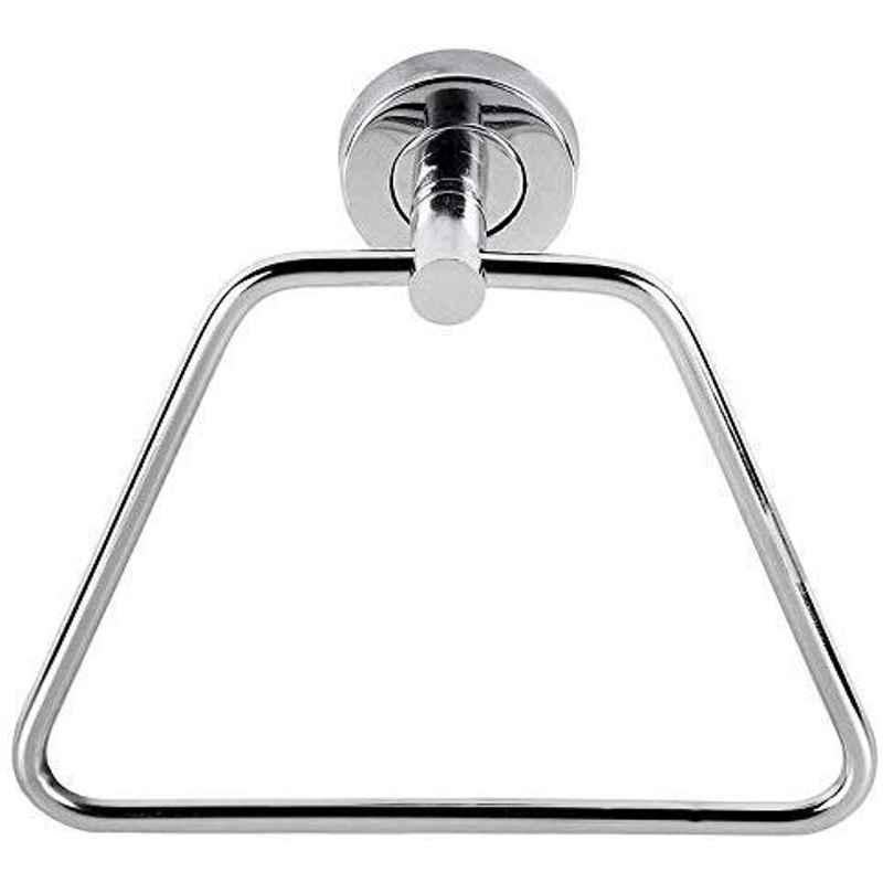 Zesta Stainless Steel Chrome Finish Silver Wall Mounted Towel Ring