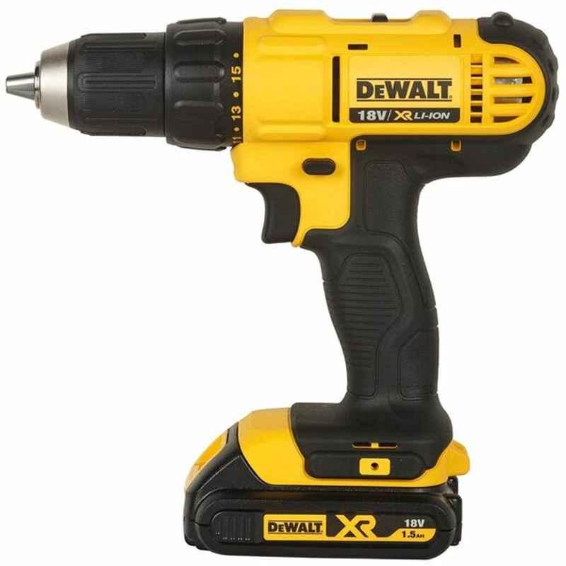 Dewalt Cordless Drill, DCD771S2-B5, 18V, Yellow and Black