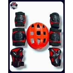 STYRKR Red Protective Skating/Cycling Guard Kit | Multi Sport Gear for Kids 174 Cycling KitKIT-1202