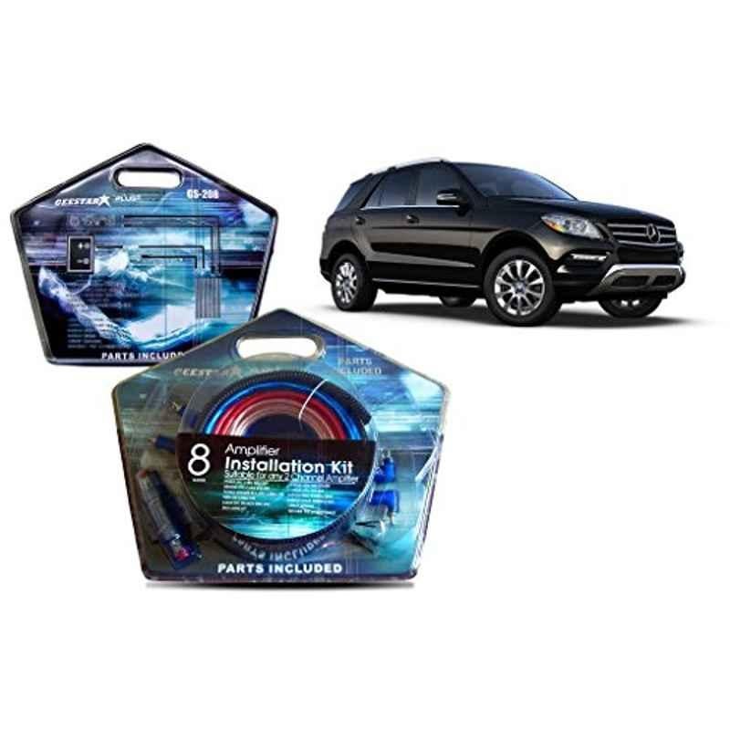 Auto Pearl Geestar Plus 8 Guage 2 Channel Amplifier Full Installation Kit for Mercedes Benz Ml250, GS-208