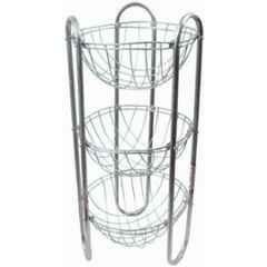 Niskoware Stainless Steel Silver Fruit & Vegetable Basket Rack