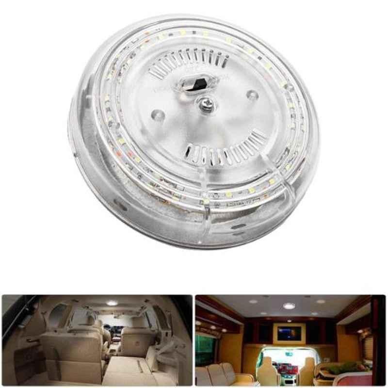 AllExtreme EXGT680 24 LED 12V White Round Car Interior Dome Light