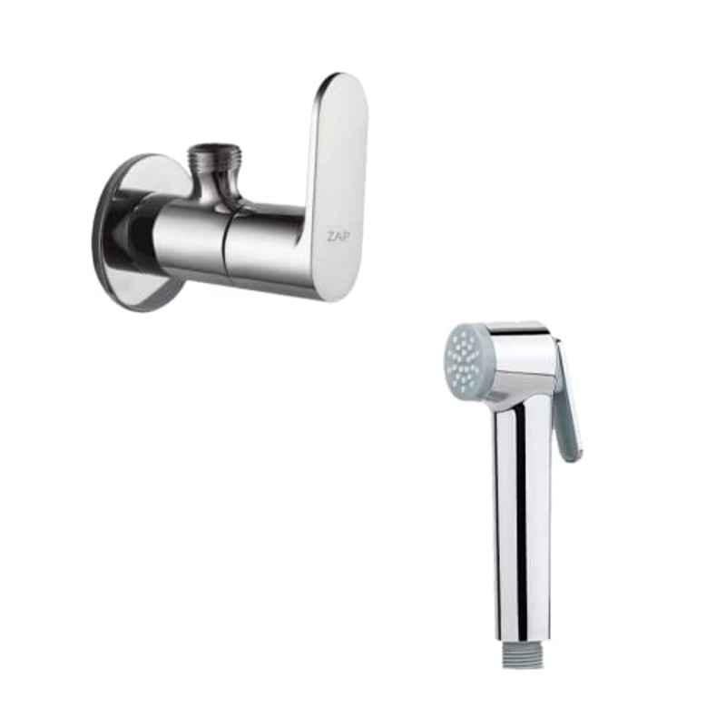 ZAP Stainless Steel Health Faucet & Opel Angle Valve Combo