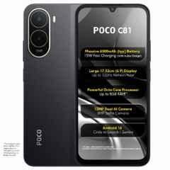 POCO C81 6.9 inch 6300mAh 4GB RAM/64GB Storage Elite Black Smartphone