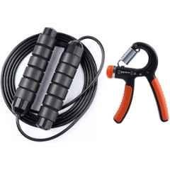 Shopeleven Plastic Tangle-Free Skipping Rope with Adjustable Hand Gripper