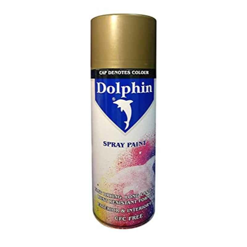 Dolphin 400ml Spray Gold Metallic Industrial Garage Automobiles Paint