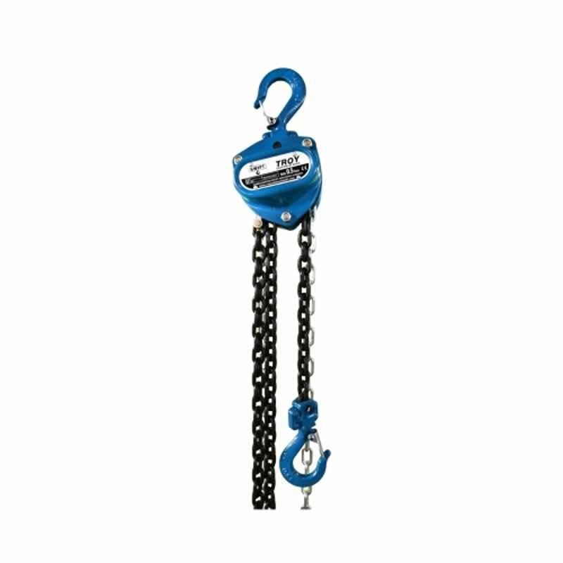 Swift 0.5 Ton 7m Chain Pulley Block with 1 Fall, Troy10